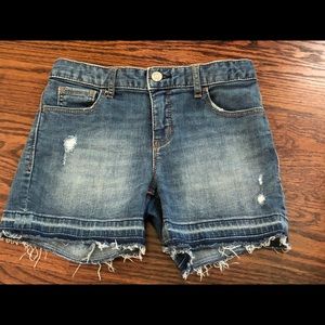 Girls Gap Jean Shorts Denim Shorts Distressed 12
